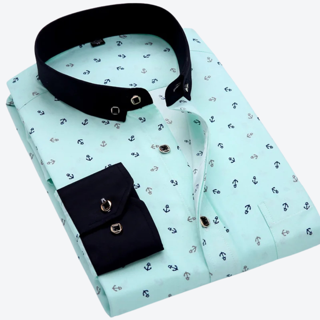 Finnick | Nautical Print Skjorte