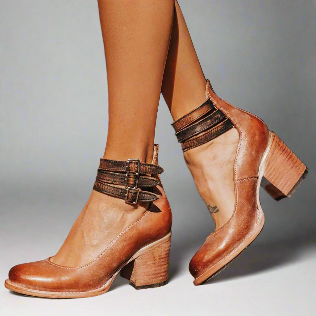 Azadeh | Stilfulde Ankelstøvler med Spænde