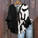 Nyaira – Let bluse med flæseærmer