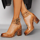 Azadeh | Stilfulde Ankelstøvler med Spænde