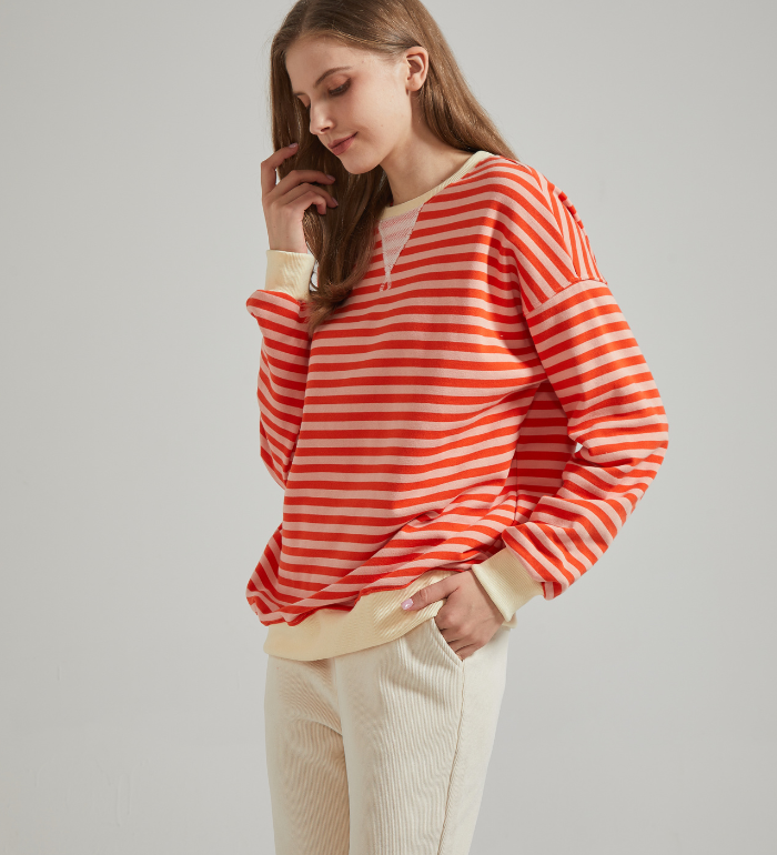 LENA | Oversized stribet sweater