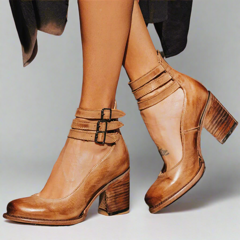 Azadeh | Stilfulde Ankelstøvler med Spænde