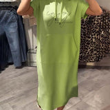 Ebba™ | Løs kjole med hætte og feminin pasform