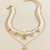 HAVDRØM SÆT | 3-i-1 Halskæder med Perler & Stranddetaljer