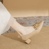 Signe | Pumps med Blokhæl