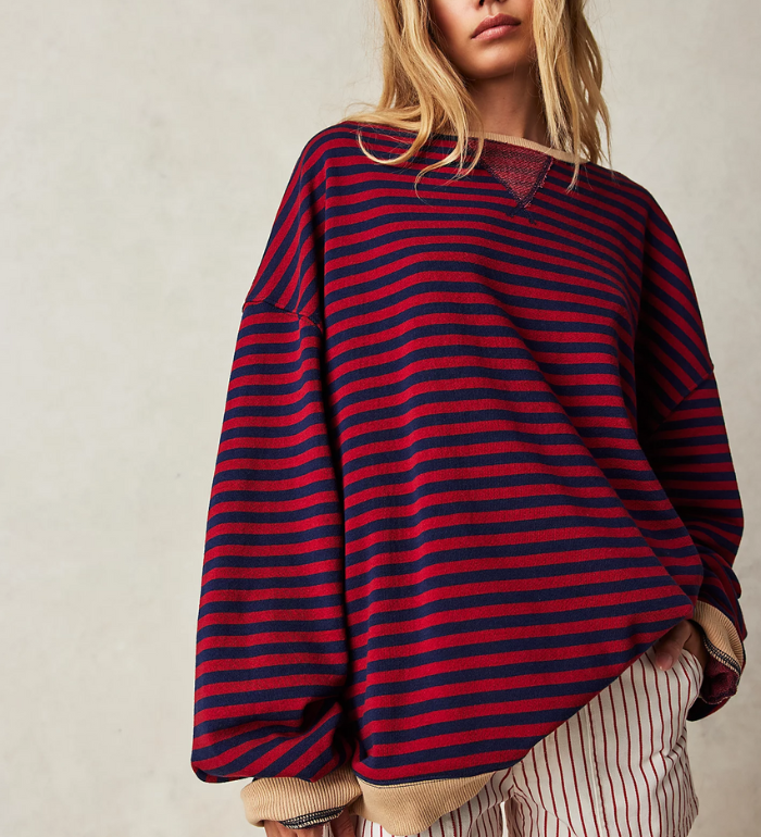 LENA | Oversized stribet sweater