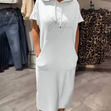 Ebba™ | Løs kjole med hætte og feminin pasform