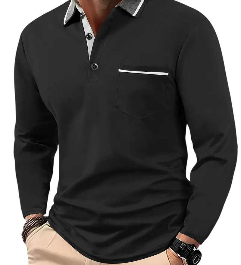Klassisk Langærmet Polo
