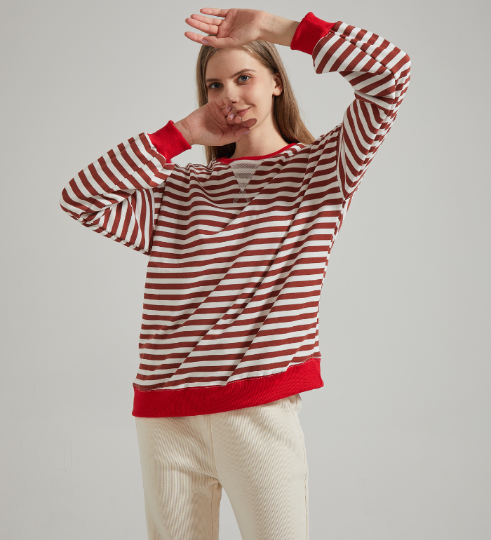 LENA | Oversized stribet sweater