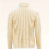 August | Strikket Uldblanding Rullekrave Sweater