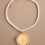 SOLKRAFT HALSKÆDE | Statement med Rustikt Reb og