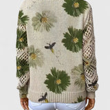 Alma | Elegant Trøje Med Blomsterdesign