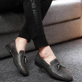 William | Vævede Læder Slip-On Loafers