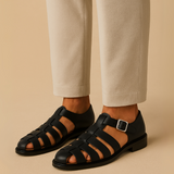 Renaud™ | Elegant lukket sandal med rem og spænde