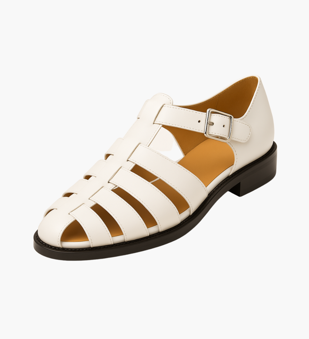 Renaud™ | Elegant lukket sandal med rem og spænde