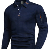 Jens | Polo i Tekstureret Stof med Ærmelomme