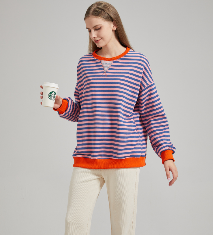 LENA | Oversized stribet sweater