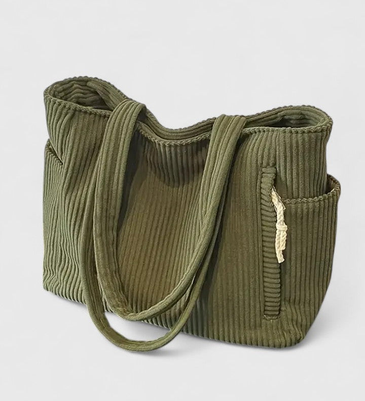 LIORANE | RIBBET SHOPPINGTASKE MED EKSKLUSIV SNØREDETALJE