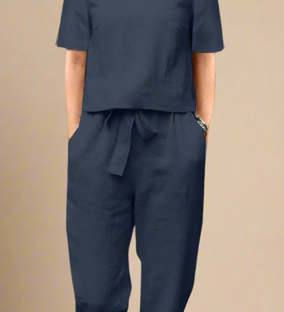 Sæt Siv | Ensfarvede & Komfortable Bukser + Matchende Top