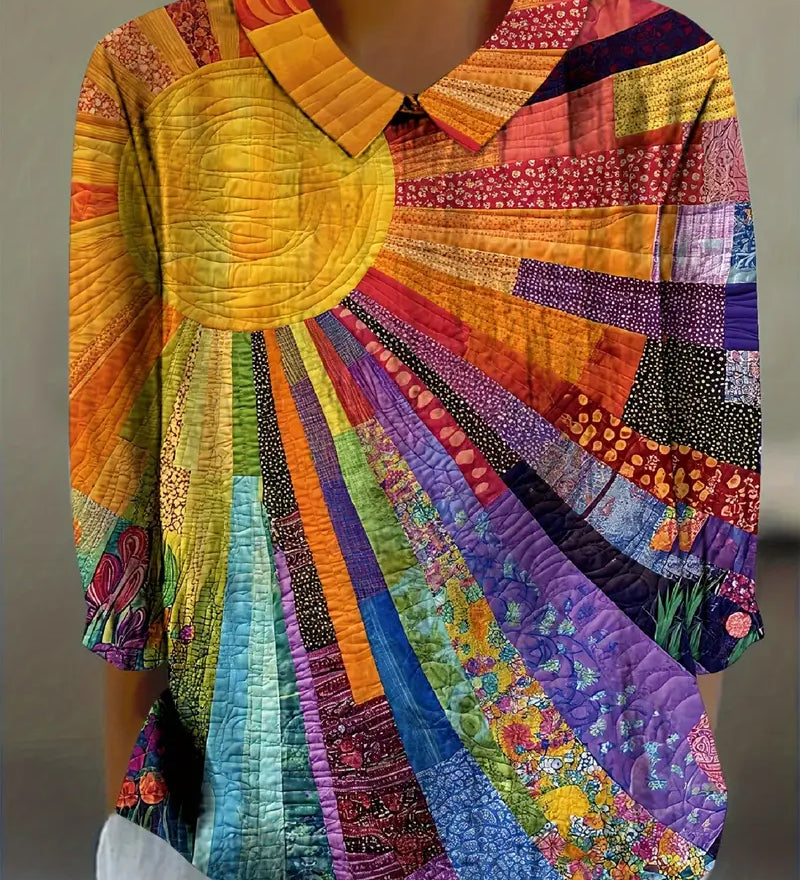 Sofia™ | Farverig og komfortabel bluse