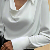 Ida Satinbluse | Tidløs Silhuet med Moderne Glans