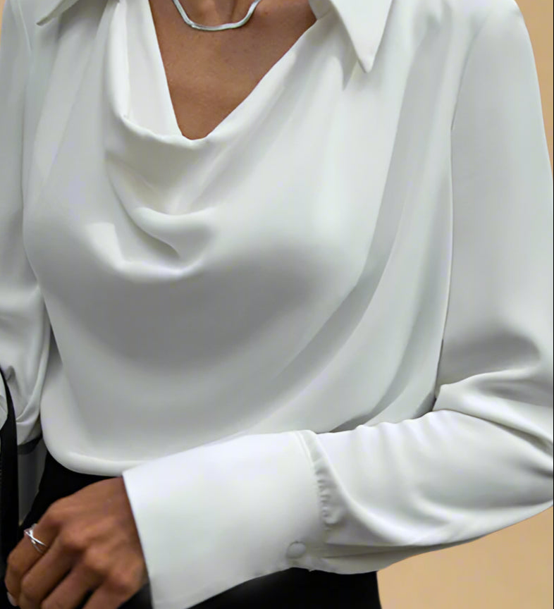 Ida Satinbluse | Tidløs Silhuet med Moderne Glans