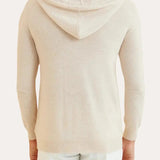 Cashmere Strik Zip Vest - Crème Beige