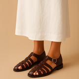 Renaud™ | Elegant lukket sandal med rem og spænde
