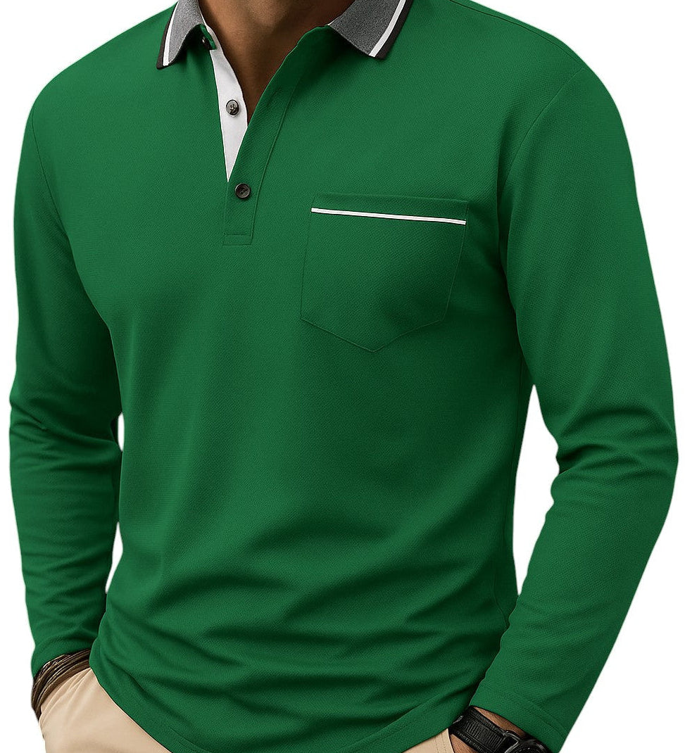 Klassisk Langærmet Polo