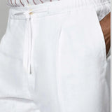 Sø Side Linned Bukser - Hvid