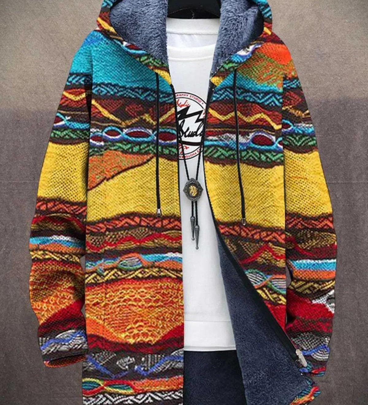 Sam | Luksuriøs Kunst-Inspireret Cardigan