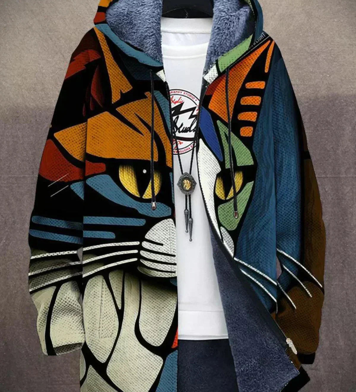 Sam | Luksuriøs Kunst-Inspireret Cardigan