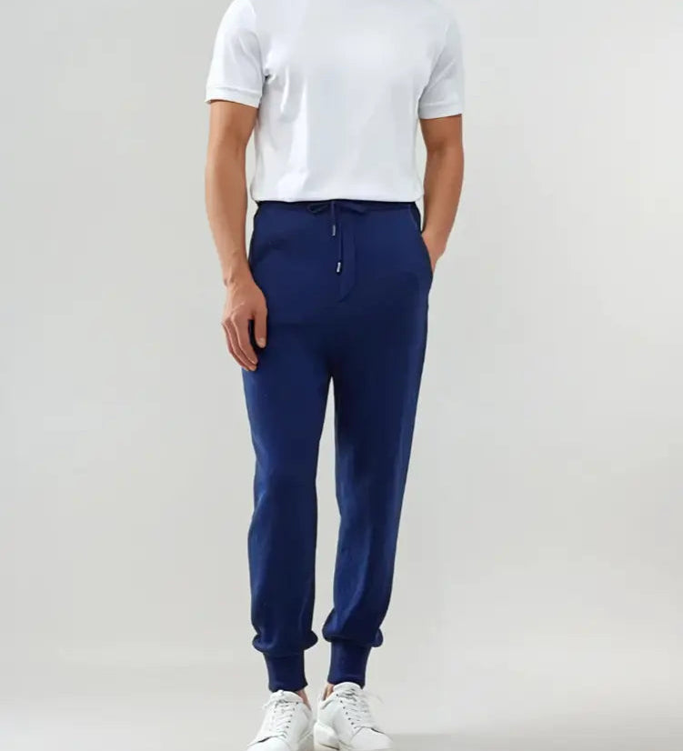 Forfinet Cashmere Bukser – Blå