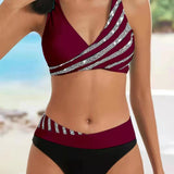 Mona | Varm bikini med print