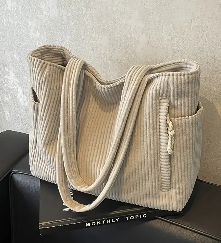 Tilda™ | Riflet taske med snordetalje