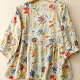 Rune | Stilfuld Blomstret Skjorte med Knapper