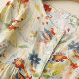 Rune | Stilfuld Blomstret Skjorte med Knapper