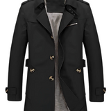 Marcus | Herre Dobbeltbrystet Trenchcoat Med Bælte