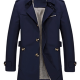 Marcus | Herre Dobbeltbrystet Trenchcoat Med Bælte