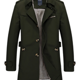 Marcus | Herre Dobbeltbrystet Trenchcoat Med Bælte