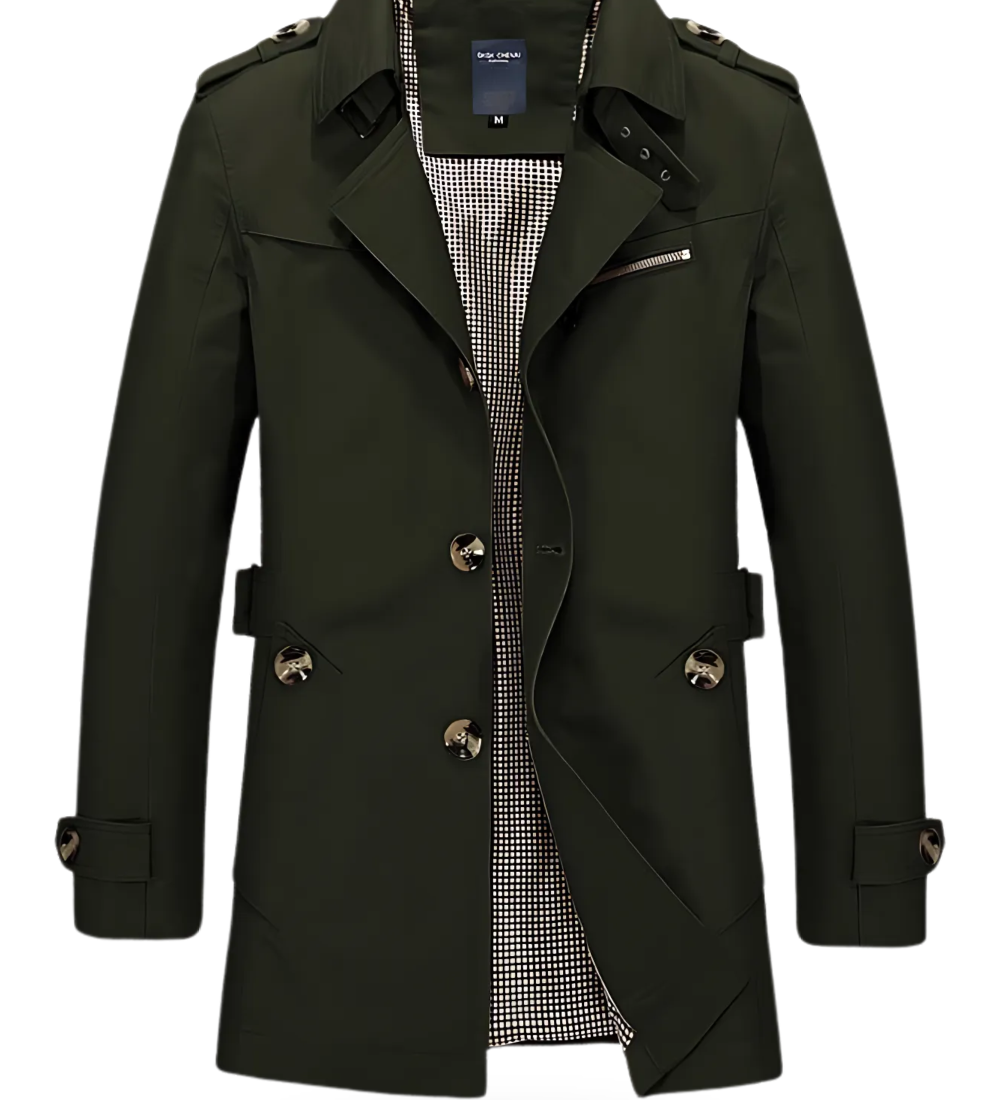 Marcus | Herre Dobbeltbrystet Trenchcoat Med Bælte
