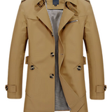 Marcus | Herre Dobbeltbrystet Trenchcoat Med Bælte