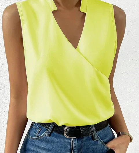 Mally™ | Ærmeløs V-hals Top