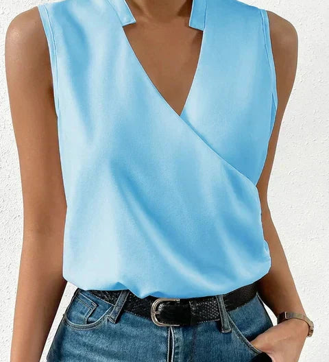 Mally™ | Ærmeløs V-hals Top