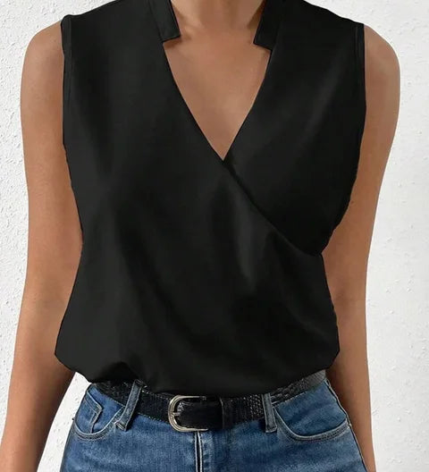 Mally™ | Ærmeløs V-hals Top
