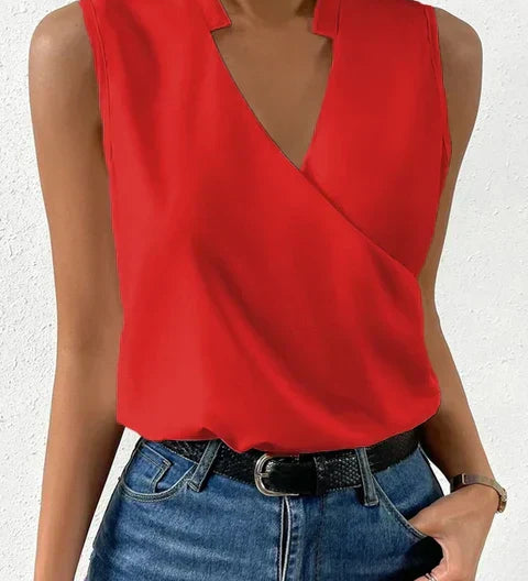 Mally™ | Ærmeløs V-hals Top