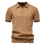 Per™ | Struktur-Zip-Poloshirt
