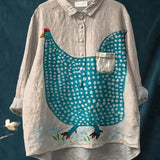 Liva | Stilfuld trykt skjorte