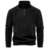 Henrik | Varm fleece krave sweatshirt