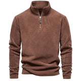Henrik | Varm fleece krave sweatshirt